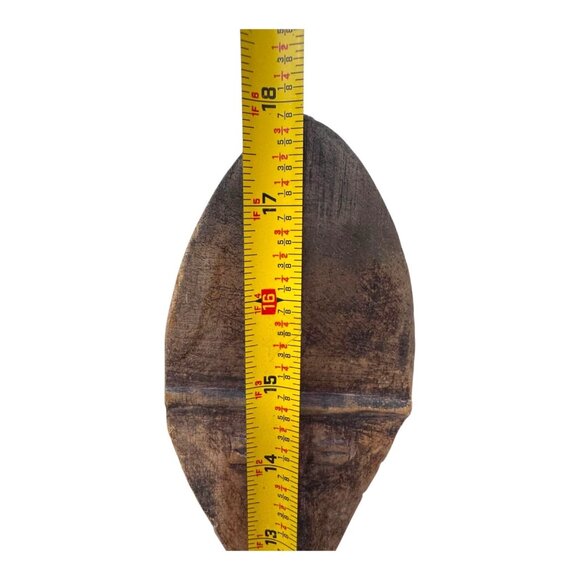 Hand Carved Wooden Akuaba Ashanti Fertility Doll Ghana Vintage Tribal Art 18" - Picture 5 of 11